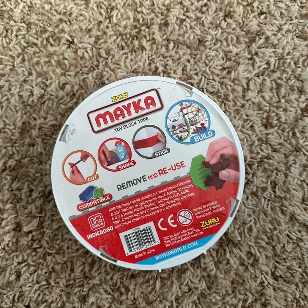 Zuru Mayka Toy Block Tape - Tan NWT